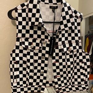 Checkerboard vest
